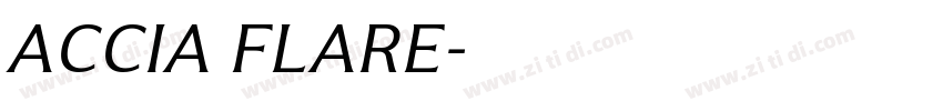 ACCIA FLARE字体转换